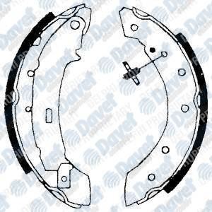 DELPHI LS1717 Arka Fren Balatasi Pabuclu P106-P206-P306-Saxo-Xsara-Clio Ii-Symbol-Thalia-Laguna-Twingo-Logan 04-> Sandero 203.20x39mm
